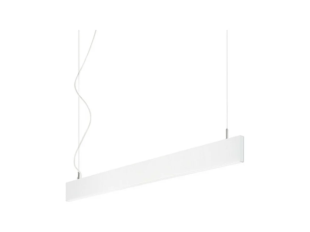 Luminaire suspendu décoratif linéaire intégré blanc, 4000K