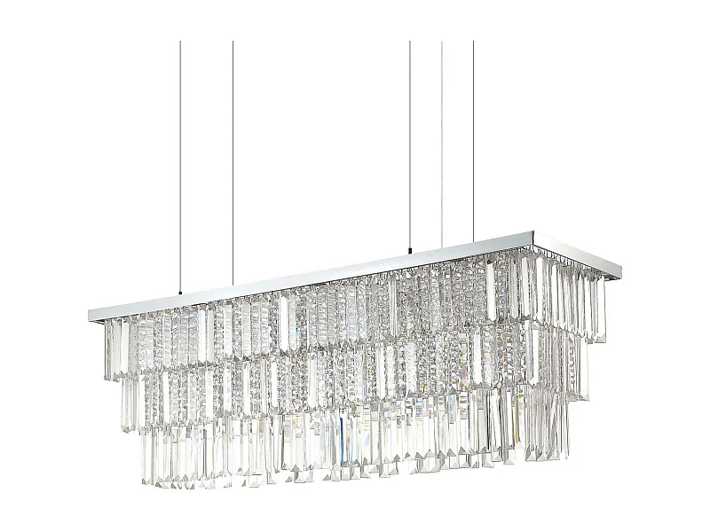 Ideal Lux Martinez Suspension à 8 ampoules au fini chrome