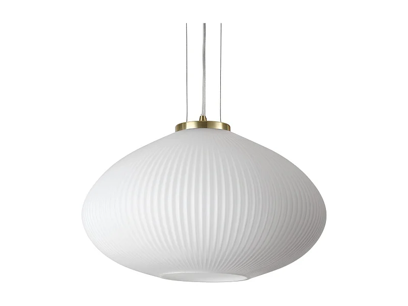 Ideal Lux PLISSE Globe Dome Pendelleuchte Messing 45cm