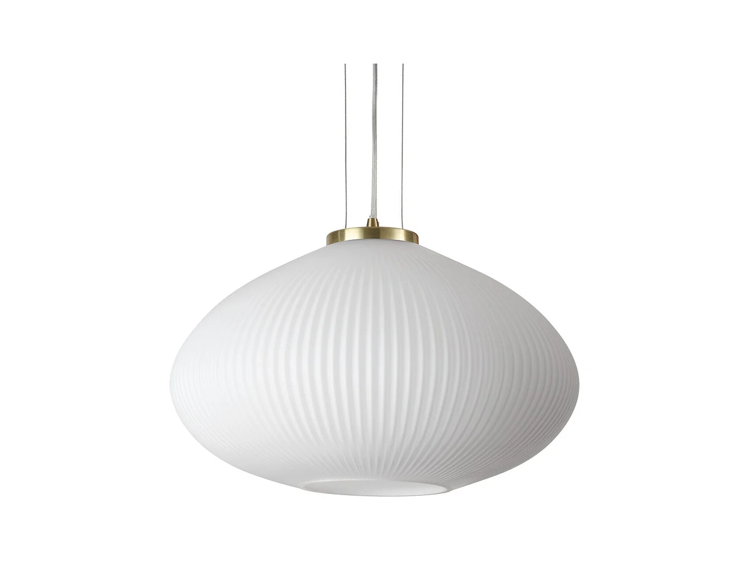 Ideal Lux PLISSE Globe Dome Lámpara de Techo Colgante Latón 45cm