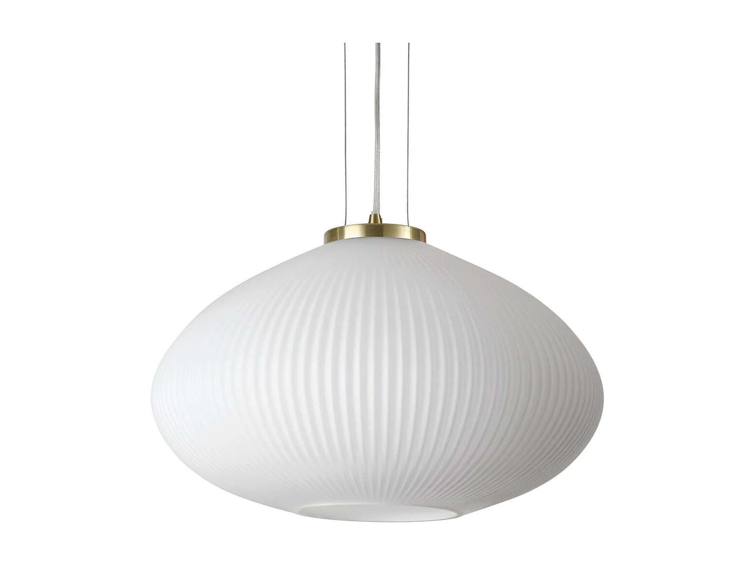 Ideal Lux PLISSE Globe Dome Suspension Plafonnier Laiton 45cm