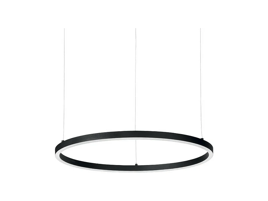 Ideal Lux ORACLE - Lampada a sospensione a soffitto circolare a LED integrata 1 luce nera 3000K