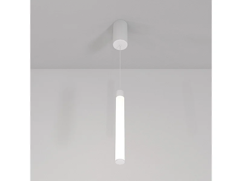 Maytoni Ray Lámpara de Techo Colgante Slim Blanca, 50,6cm, LED Integrado 3000K