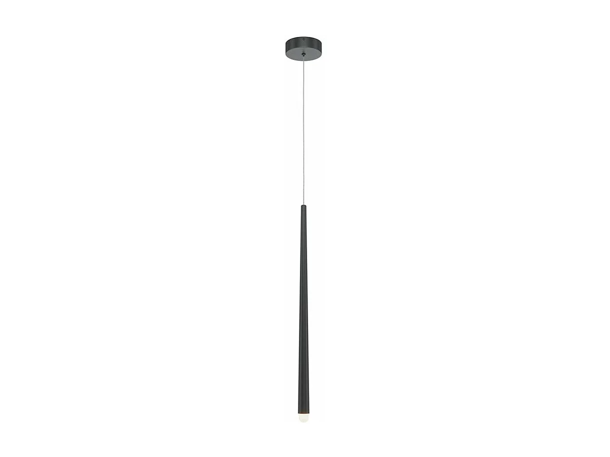 Lampadario A Sospensione Moderno Cascade Alluminio Nero 1 Luce Led 6W