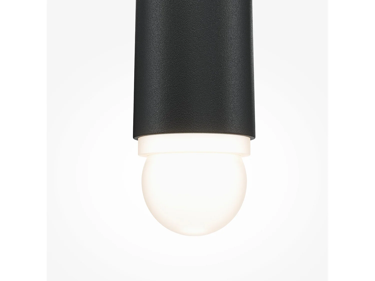 Lampadario A Sospensione Moderno Cascade Alluminio Nero 1 Luce Led 6W