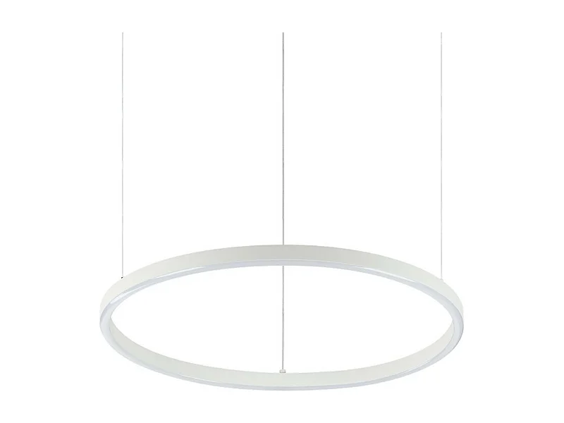 Ideal Lux ORACLE Lámpara de techo colgante LED integrada, delgada, redonda, regulable, DALI, 50 cm, blanca, 3000 K
