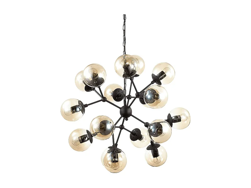 Ideal Lux Kepler - Lampada a sospensione a soffitto nera