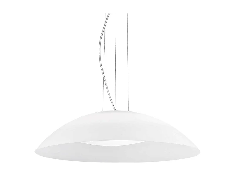 Ideal Lux Lena - Lámpara colgante de techo con 3 luces, color blanco, E27