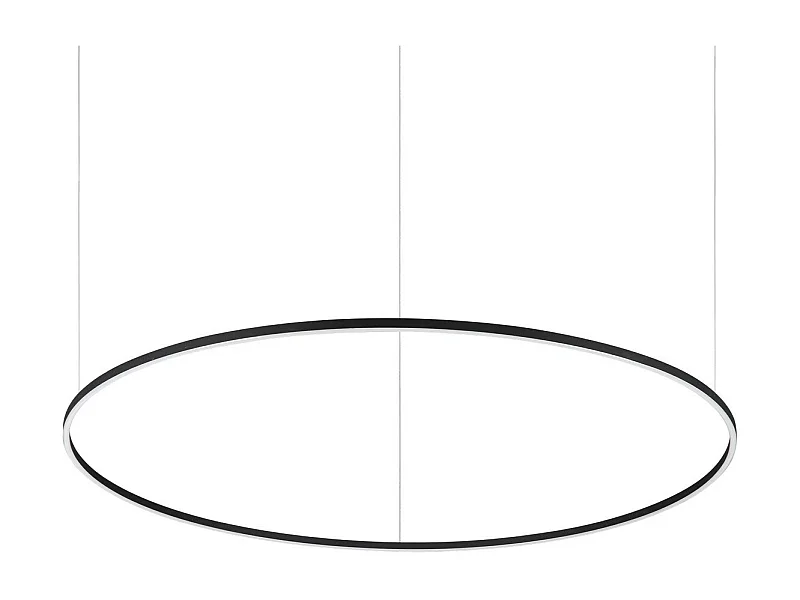 Ideal Lux ORACLE Plafoniera a Sospensione Led Integrata Anello Nera 150cm 3000K