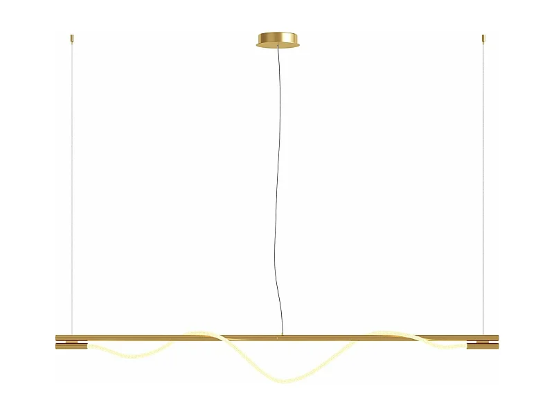 Lampadario A Sospensione Moderno Tau Alluminio Oro Luce Led 21W