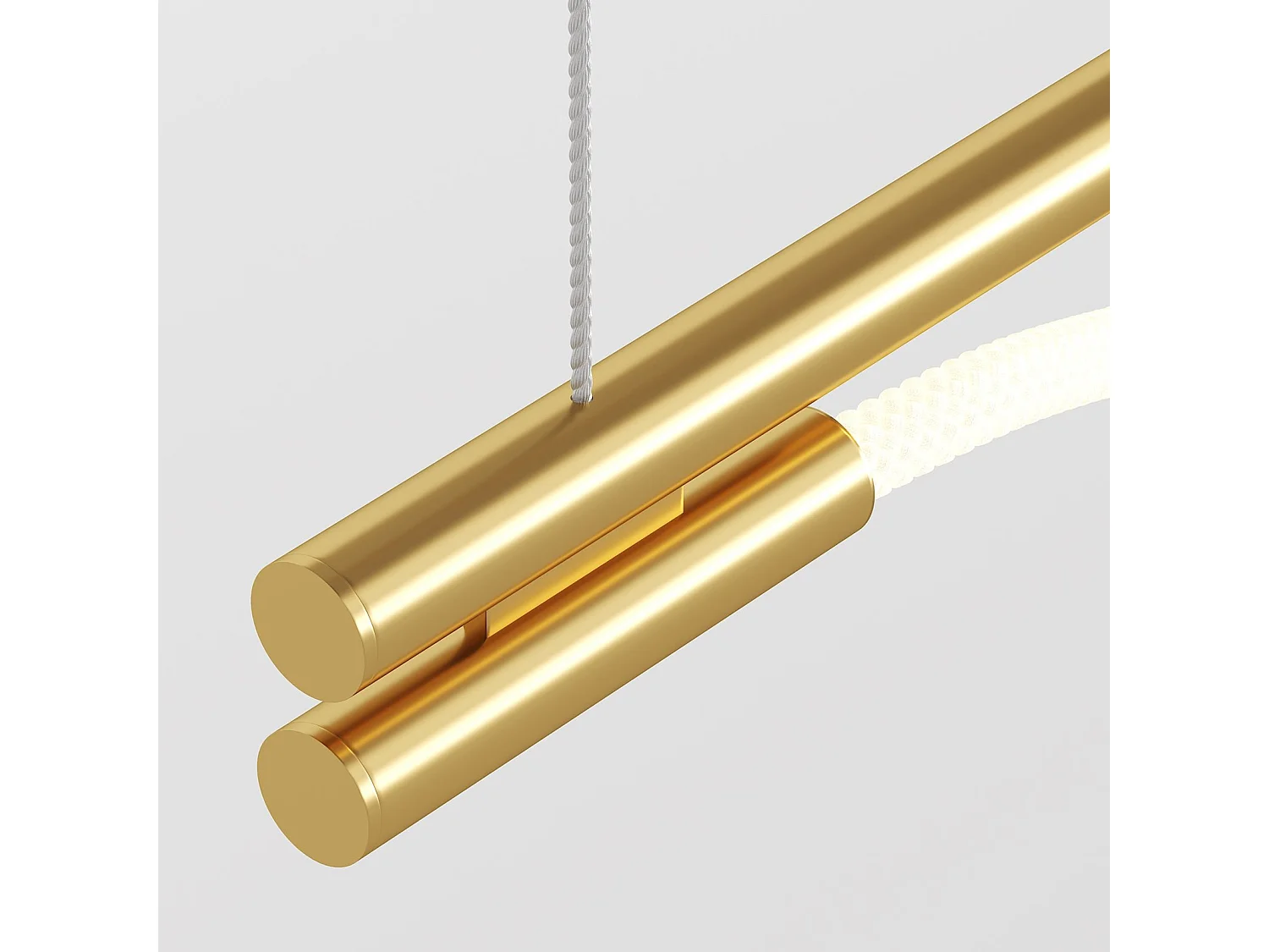 Lampadario A Sospensione Moderno Tau Alluminio Oro Luce Led 21W