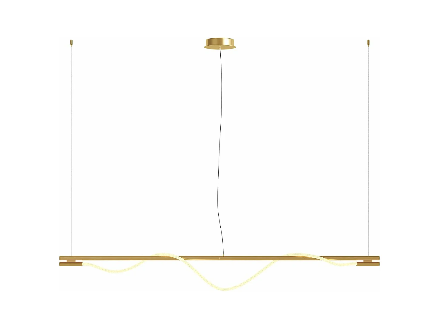 Lampadario A Sospensione Moderno Tau Alluminio Oro Luce Led 21W