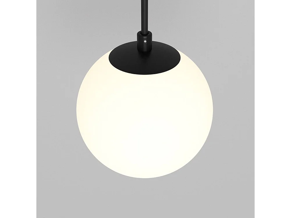 Lampadario A Sospensione Moderno Luna Alluminio Nero Luce Led Integrato 5W