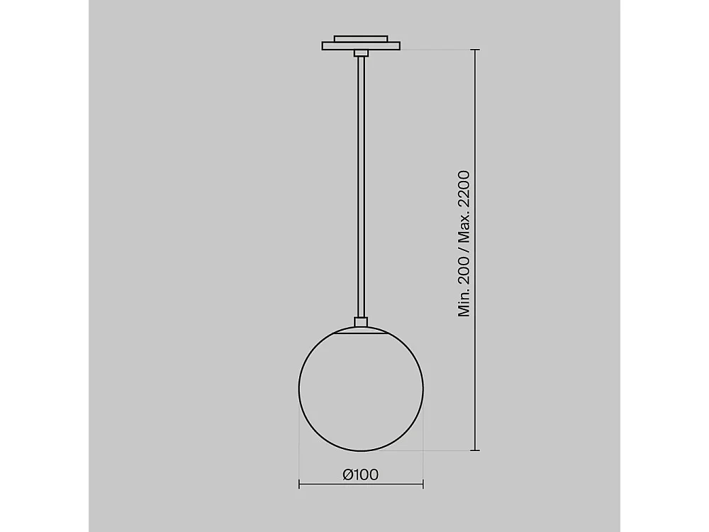 Lampadario A Sospensione Moderno Luna Alluminio Nero Luce Led Integrato 5W