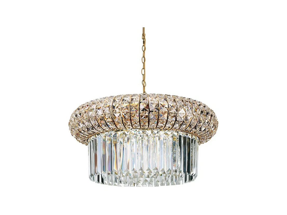 Ideal Lux NABUCCO Suspension d'intérieur en cristal de plafond 12 lumières or, E14