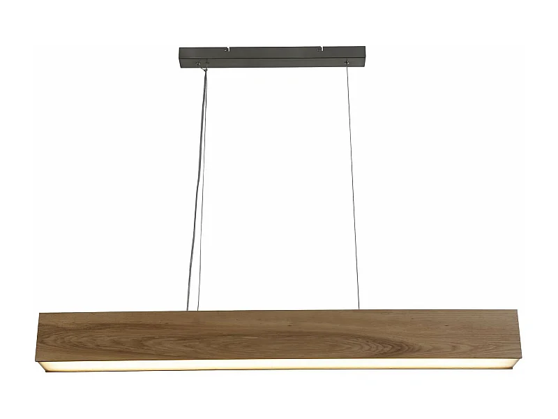Lampadario Contemporaneo Cenere Acciaio Marrone Legno Argento Led 21W 3000K