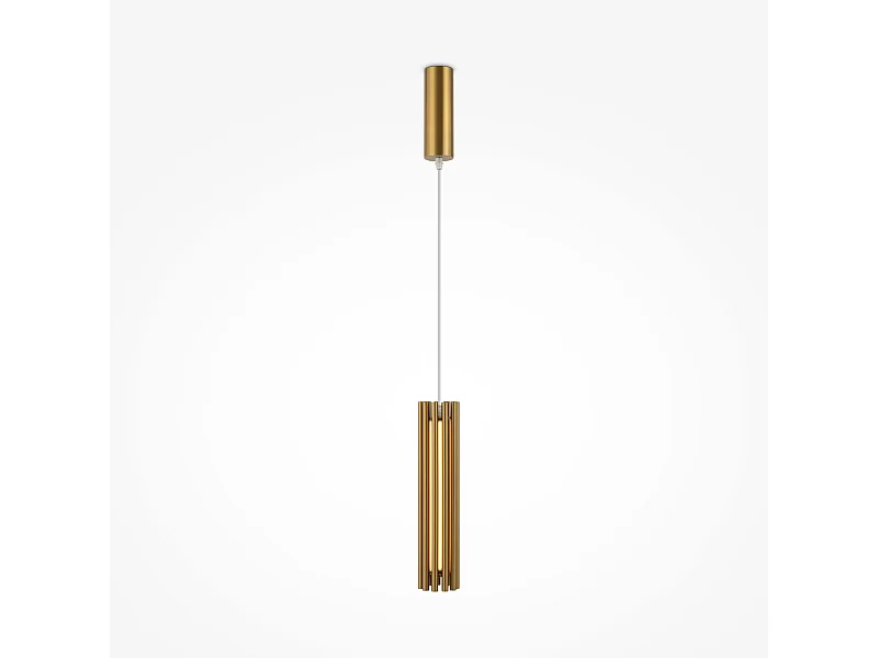 Maytoni Sonata Moderne integrierte LED-Pendel-Deckenleuchte Messing 3000K