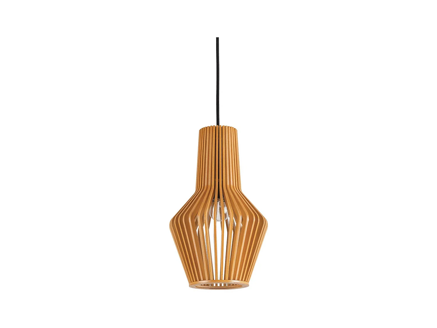 Ideal Lux Citrus - 1 lámpara colgante de techo de madera, E27