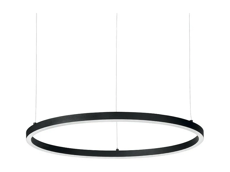 Ideal Lux ORACLE - Lámpara colgante de techo circular LED integrada 1 luz negra 3000K