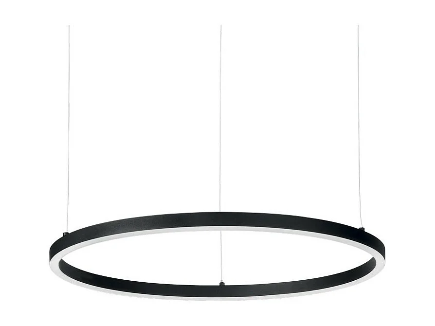 Ideal Lux ORACLE - Lámpara colgante de techo circular LED integrada 1 luz negra 3000K