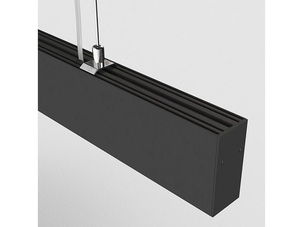 Lampadario A Sospensione Moderno Points Alluminio Nero Luce Led Integrato 40W