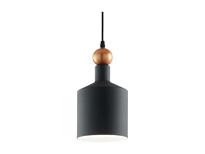 Ideal Lux Triade - 1 licht Dome Deckenpendelleuchte Schwarz
