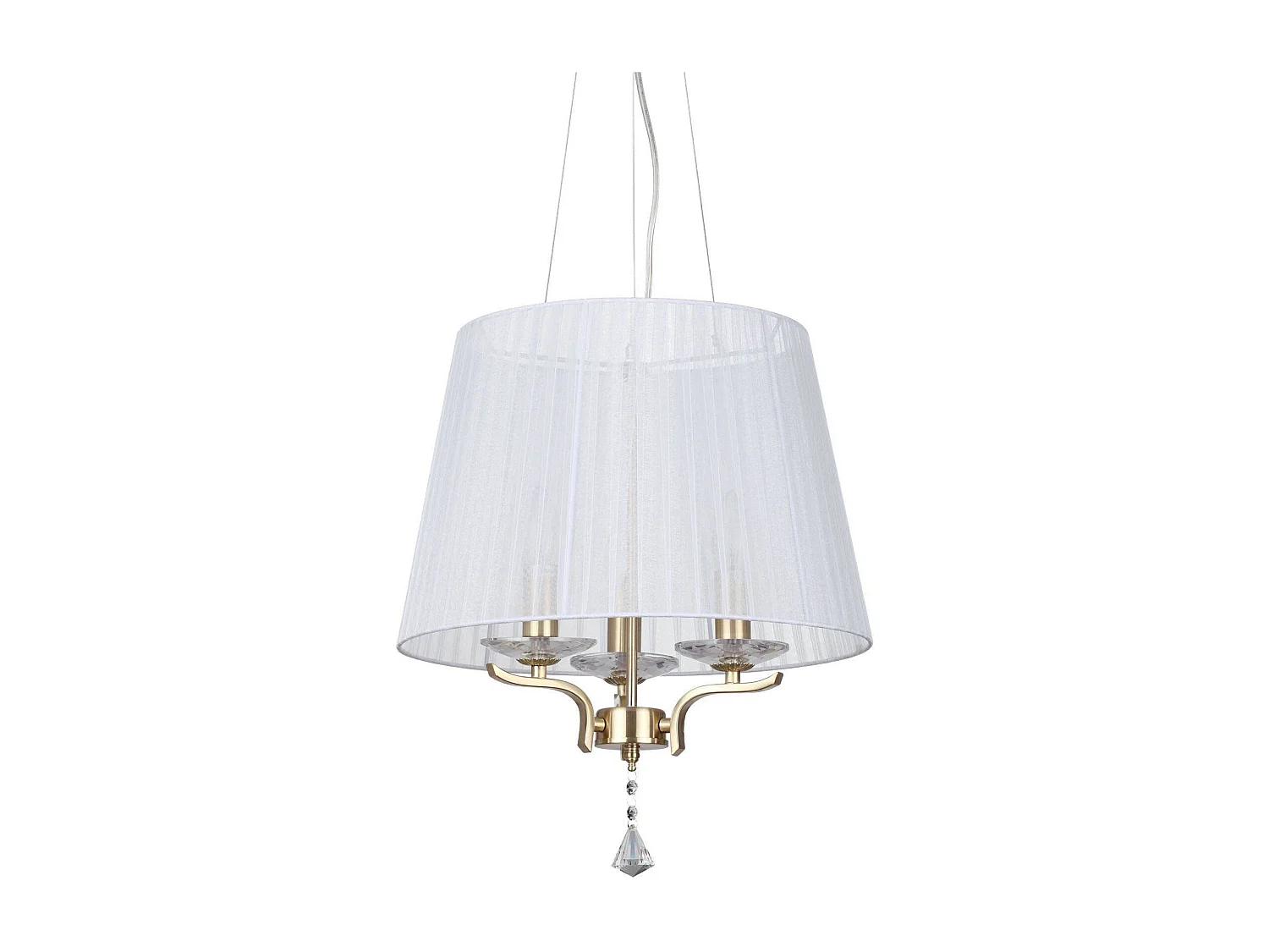 Ideal Lux Pegaso - Lámpara colgante de techo con 3 brazos y 3 luces de latón satinado