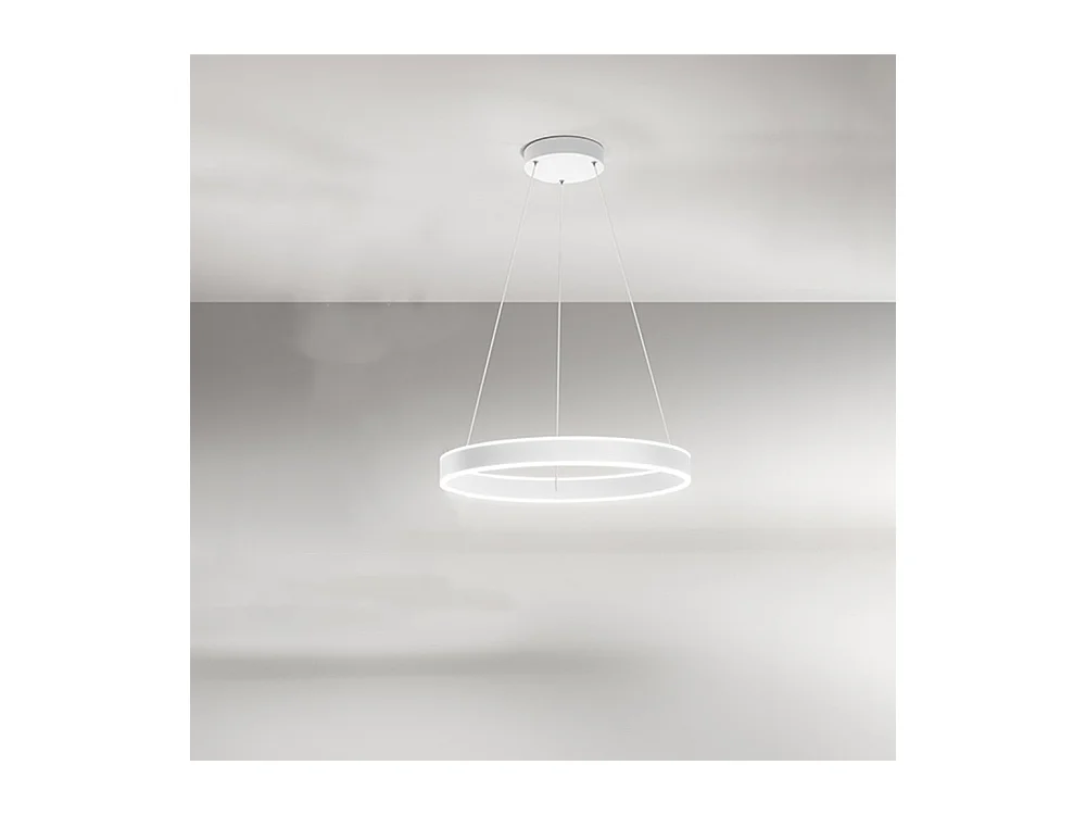 Lampadario In Metallo Moderno Kirko Bianco Led Piccolo