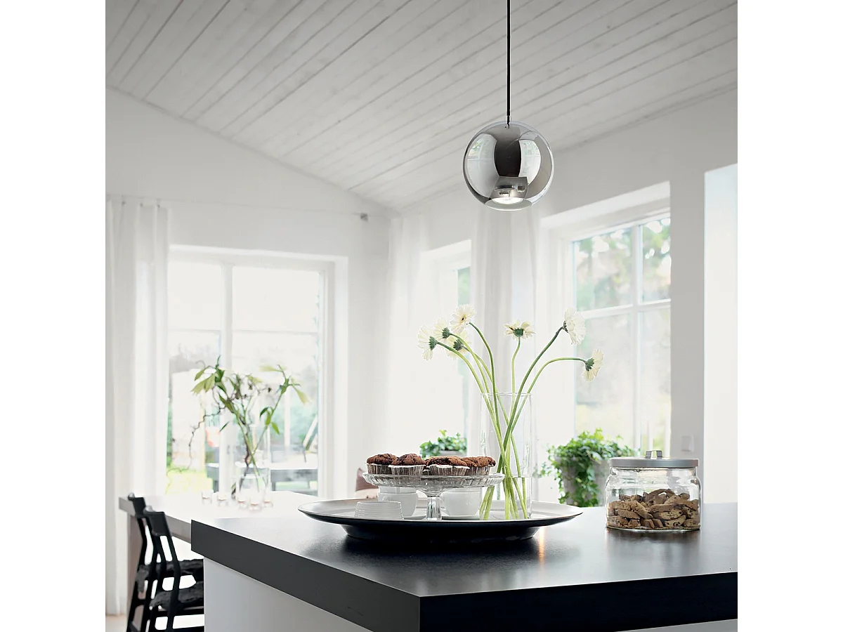 Ideal Lux Mr Jack - 1 licht Small Dome Deckenanhänger Chrom, GU10