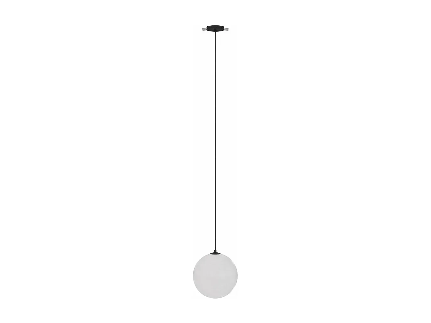 Lampadario A Sospensione Moderno Luna Alluminio Nero Luce Led Integrato 5W Ip20