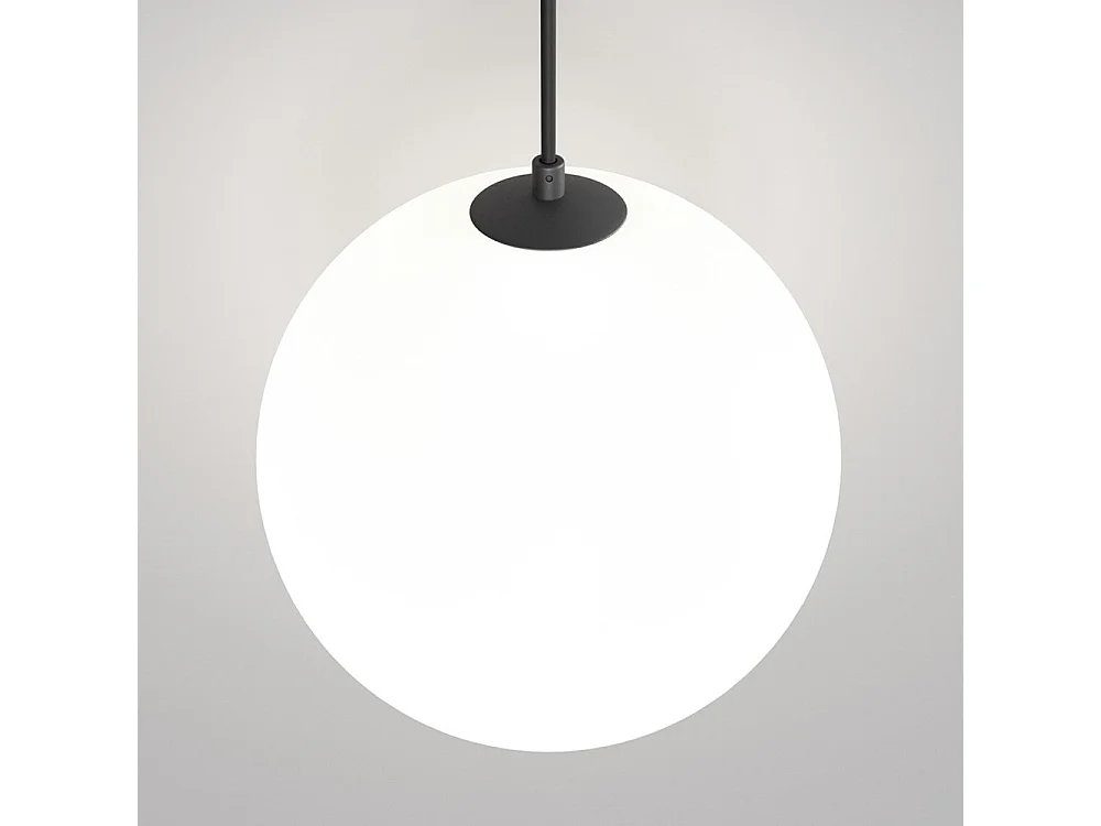 Lampadario A Sospensione Moderno Luna Alluminio Nero Luce Led Integrato 5W Ip20
