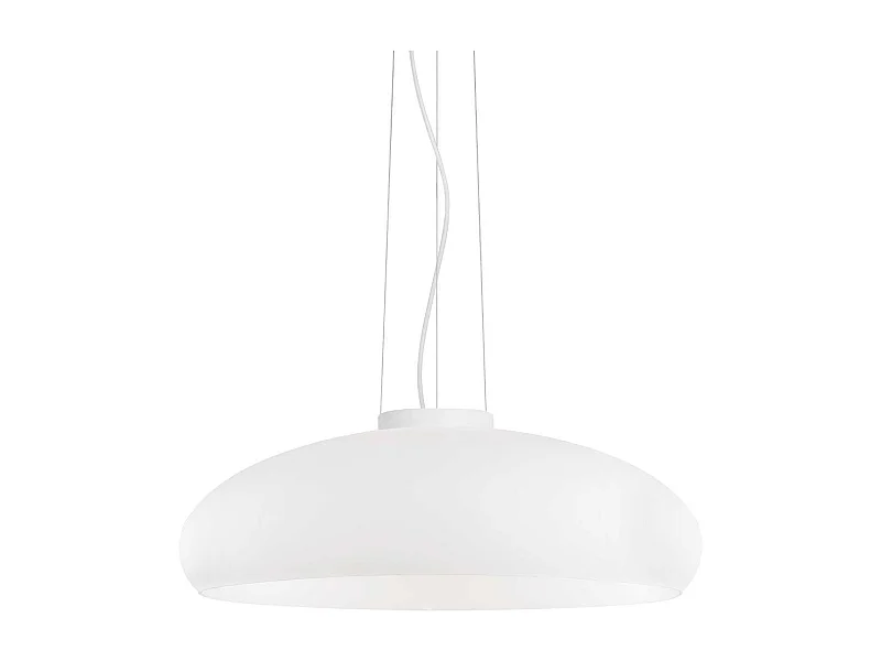 Ideal Lux Aria - Lámpara colgante de techo tipo domo pequeña con 1 luz blanca, E27