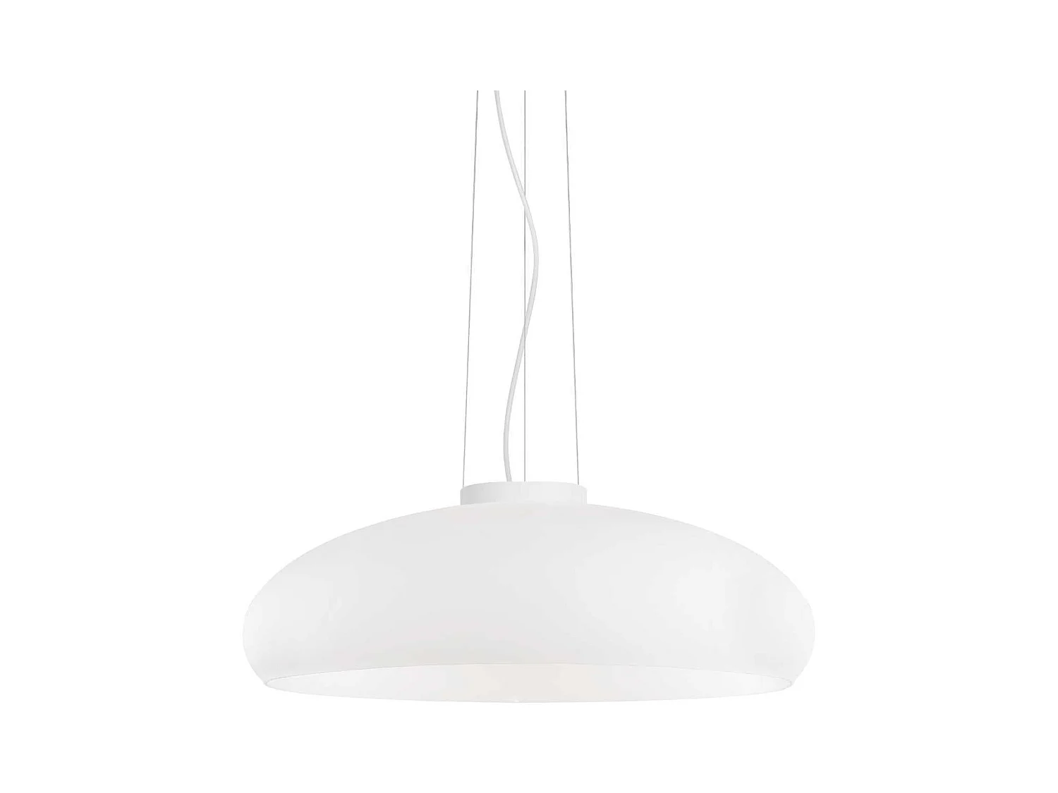 Ideal Lux Aria - 1 licht Small Dome Deckenanhänger Weiß, E27