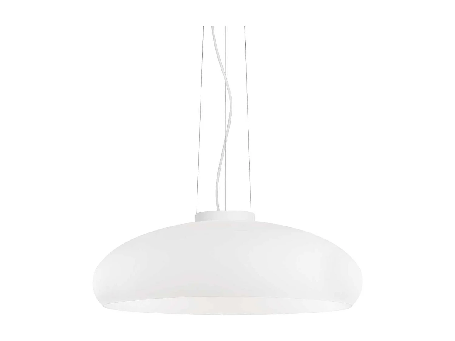 Ideal Lux Aria - 1 licht Small Dome Deckenanhänger Weiß, E27