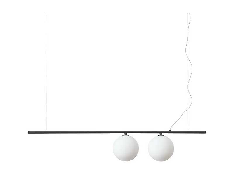 Ideal Lux PERLINE Plafoniera a sospensione a 2 barre luminose nera