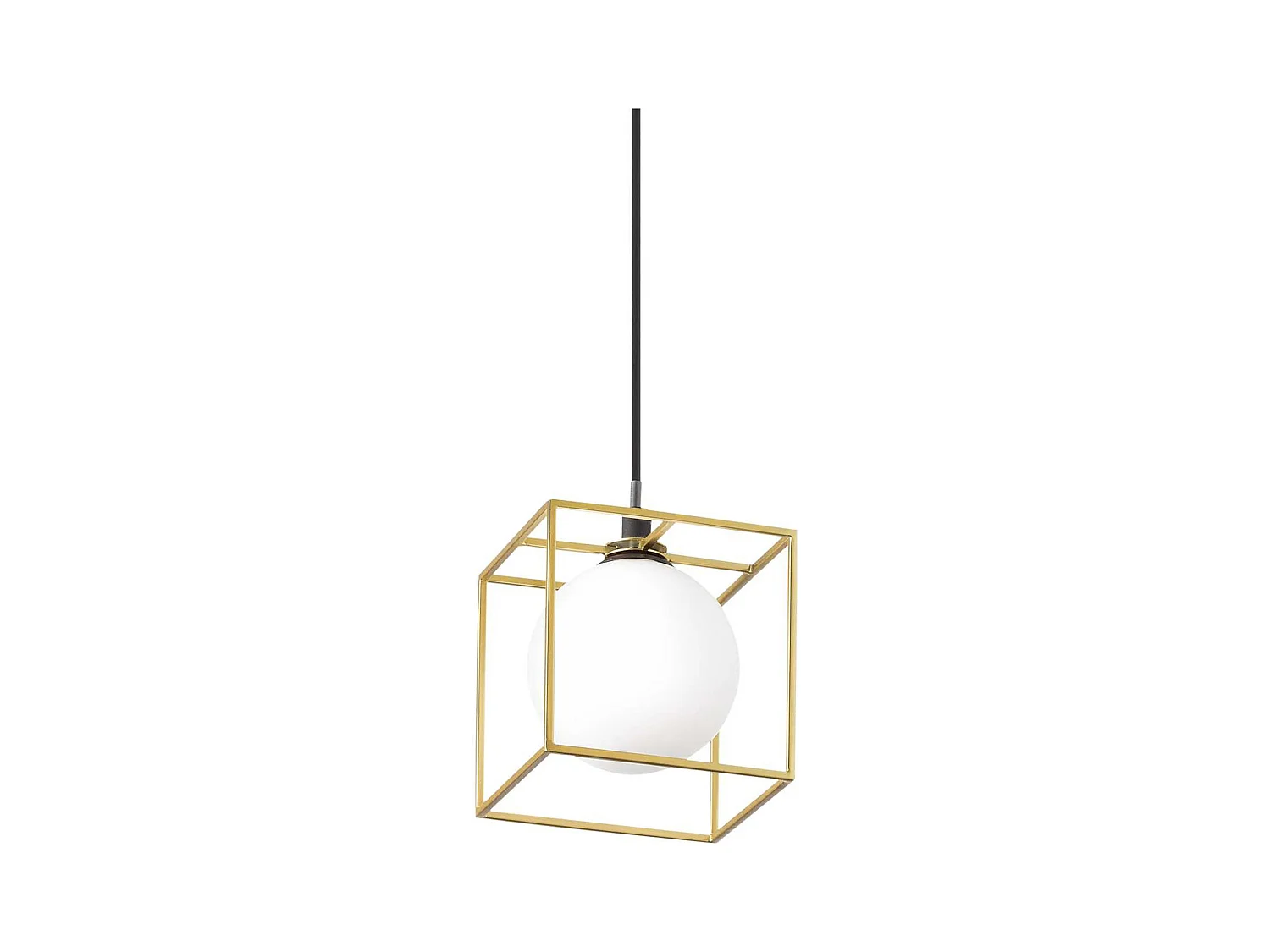 Sospensione Contemporanea Lingotto Metallo Ottone 1 Luce G9 3W 3000K Luce Calda