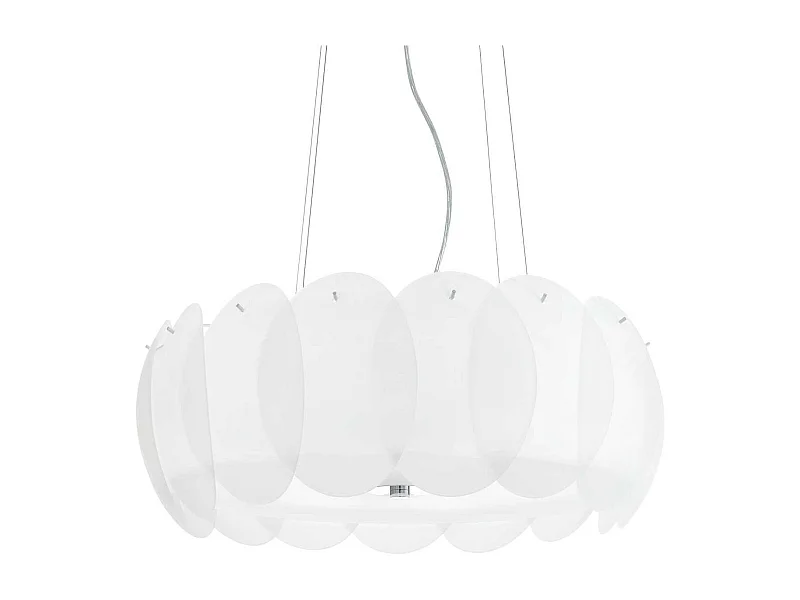 Ideal Lux Ovalino - 8 licht Large Deckenanhänger Weiß, E27