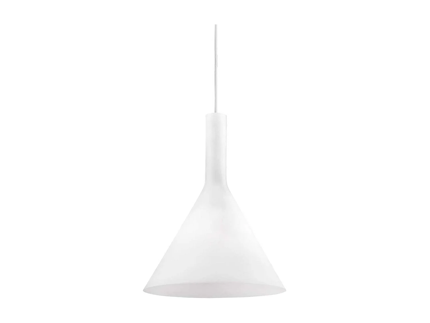 Ideal Lux Cocktail - Lámpara colgante de techo tipo cúpula pequeña con 1 luz blanca, E14