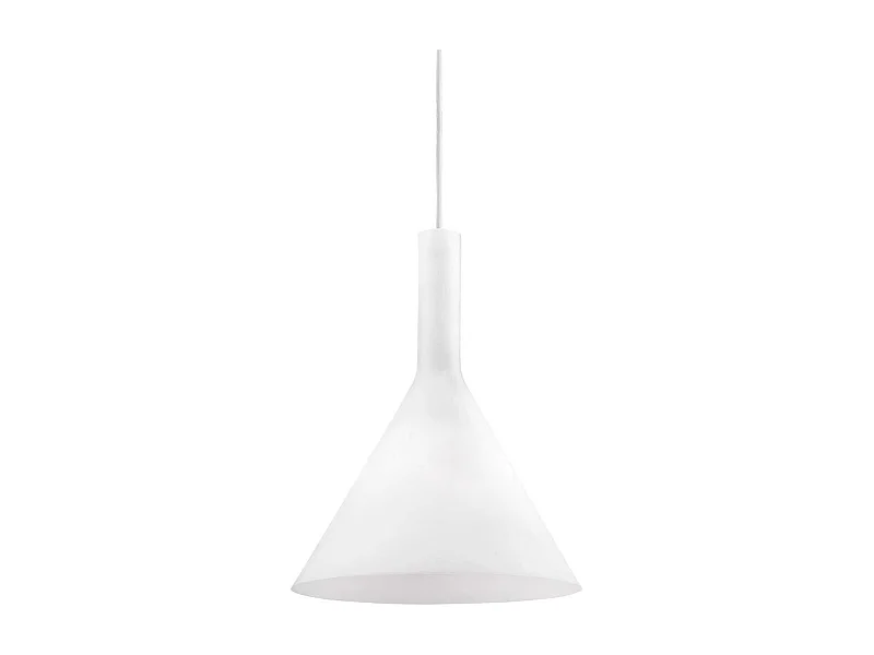 Ideal Lux Cocktail Luminaire suspendu à 1 ampoule, petit dôme, blanc, E14