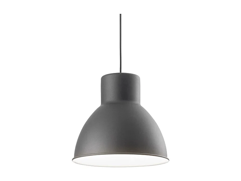 Ideal Lux Metro - 1 lámpara colgante de techo tipo domo negro, E27