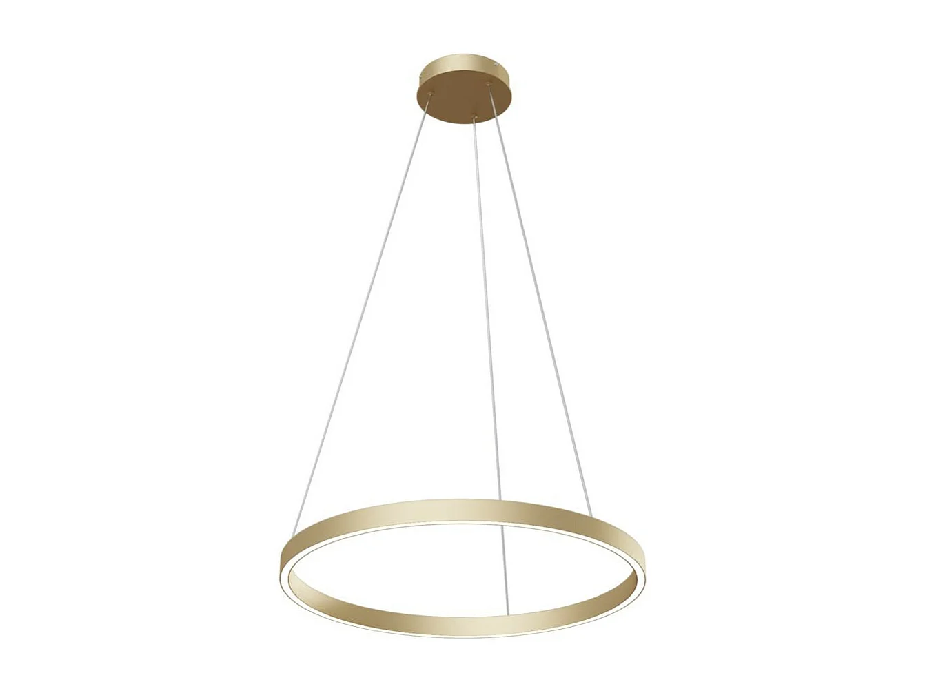 Maytoni Rim Lámpara de techo colgante con anillo de latón LED integrado con borde moderno