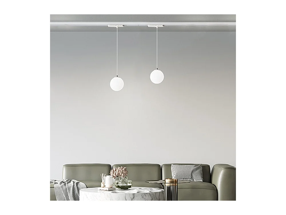 Sospensione Moderna Per Sistema In Binario Bianco Led Piccola
