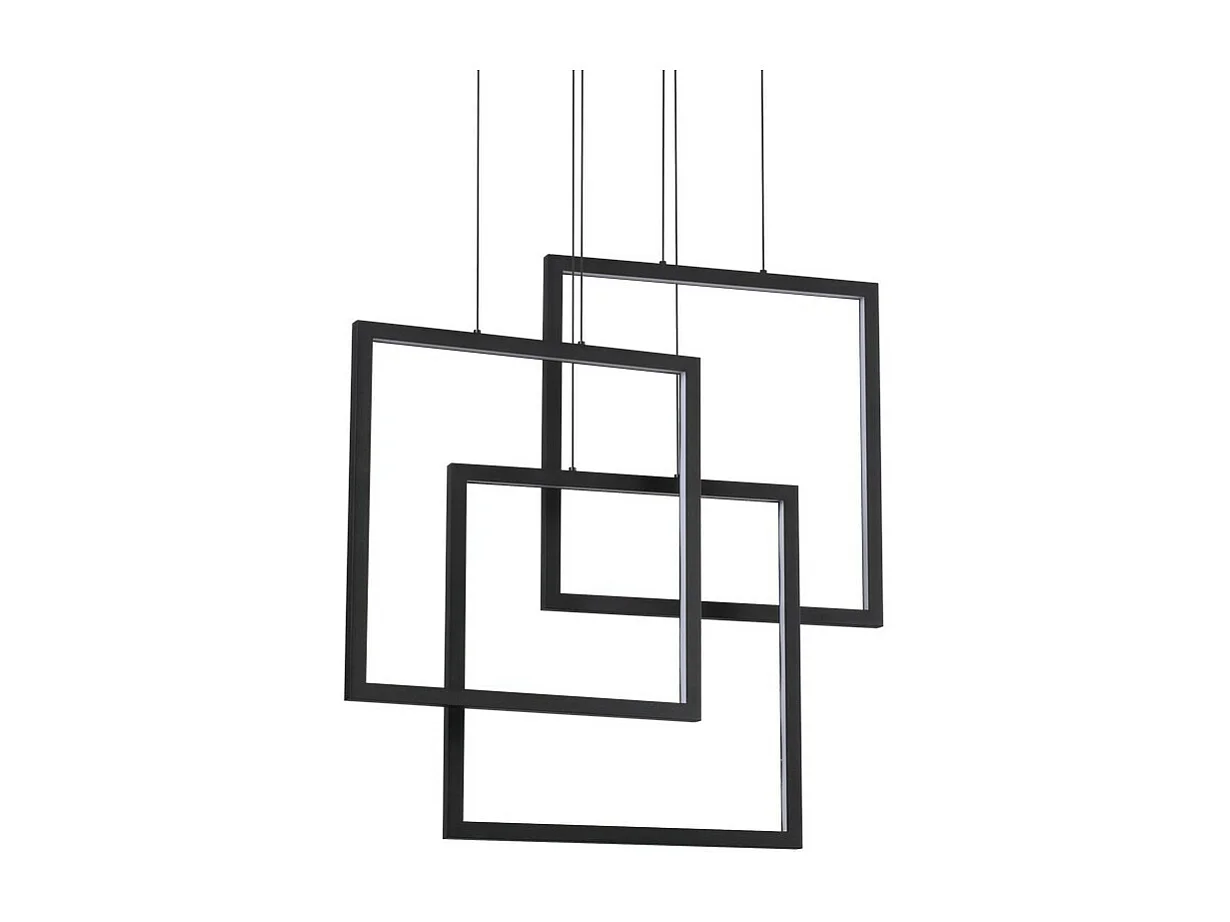 Lampada a sospensione decorativa a LED integrata nera, 83000K
