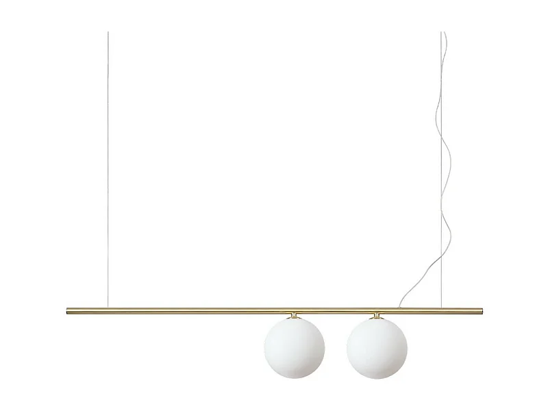 Ideal Lux PERLINE 2 licht Bar Pendel-Deckenleuchte Messing