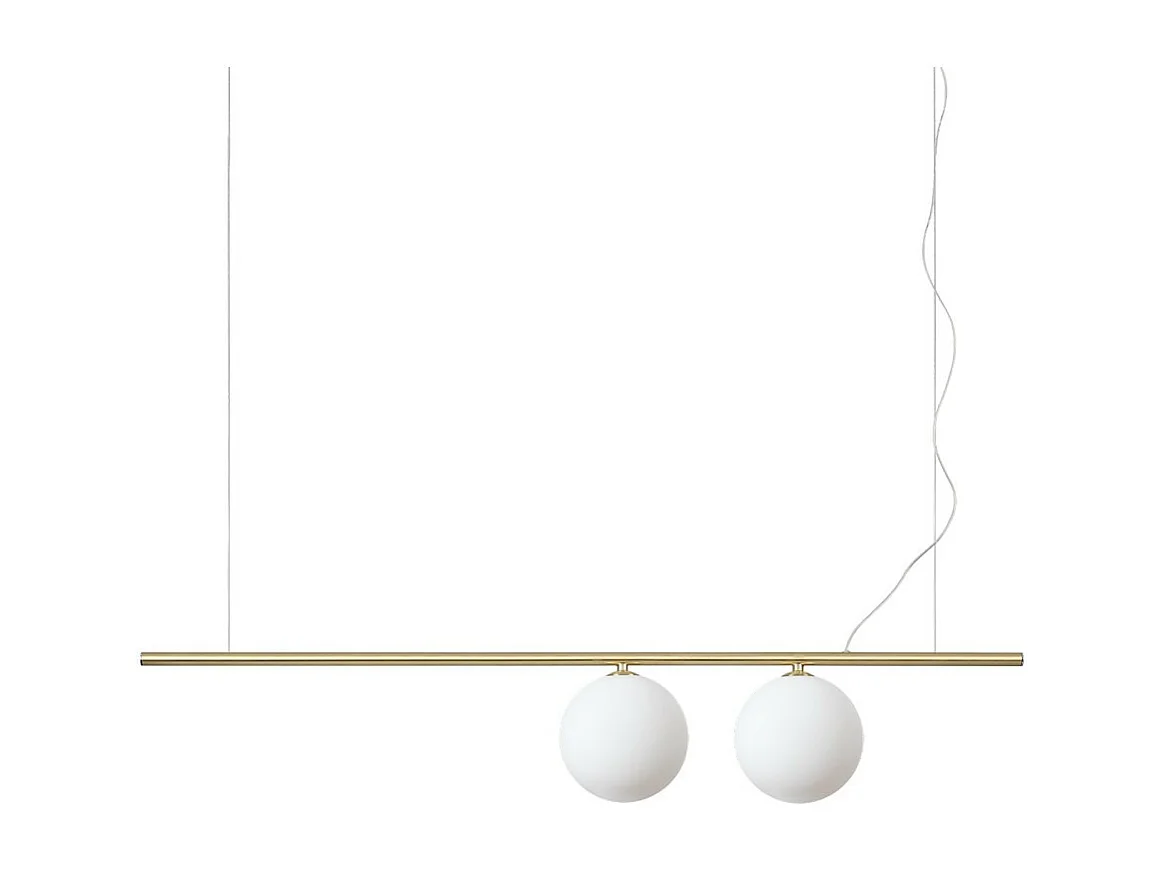 Ideal Lux PERLINE Plafonnier suspendu à 2 lumières en laiton