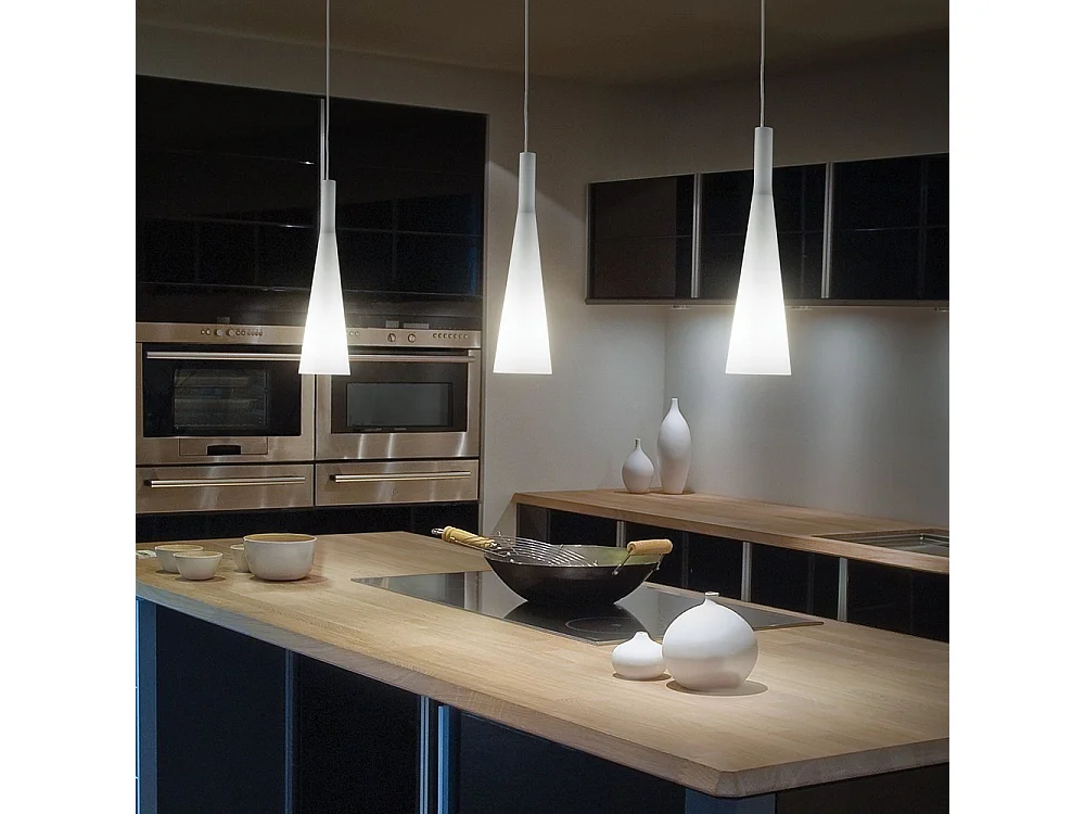 Ideal Lux Milk Suspension à 1 lumière, blanc, E27