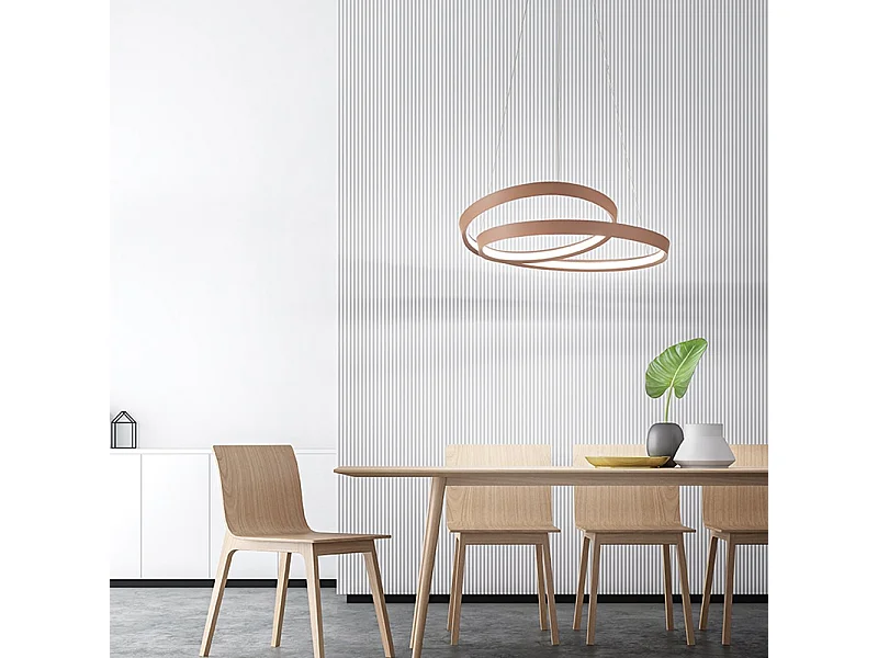 Lampadario Moderno Ritmo Cannella Led Piccolo