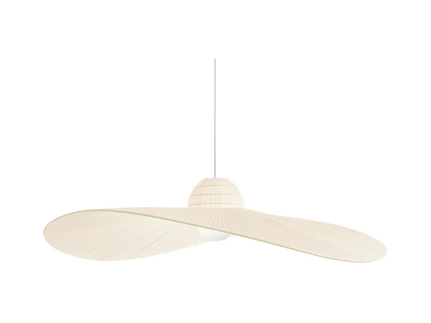 Ideal Lux Madame - 1 licht Dome Deckenpendelleuchte Elfenbein