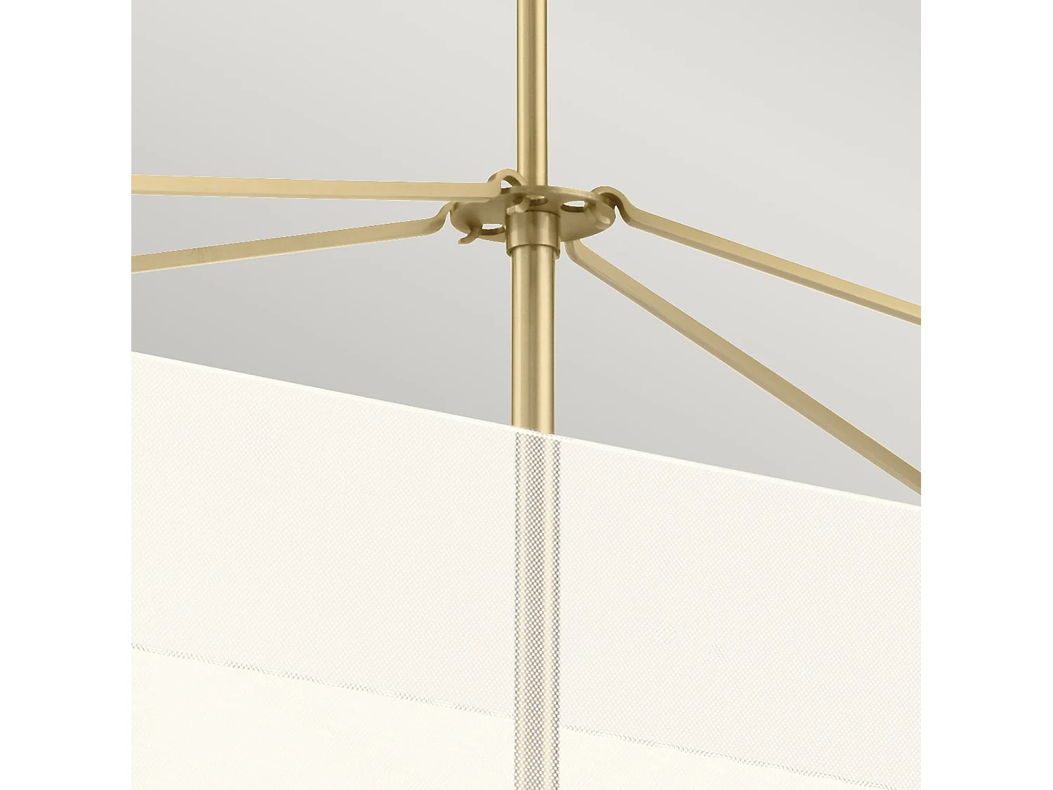 Elstead Kichler Calters Integrierte LED-Stab-Pendel-Deckenleuchte Champagnergold, 3000K