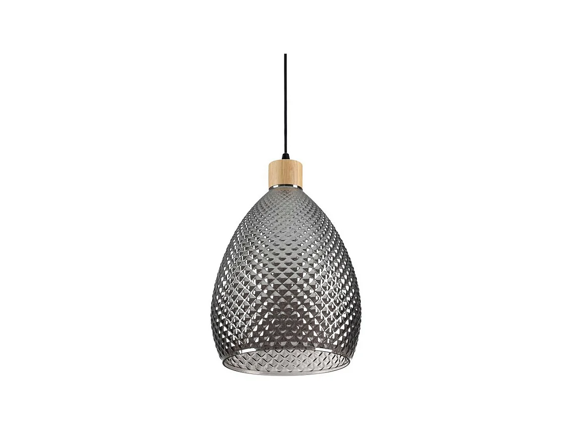 Ideal Lux BERGEN-1 Plafonnier dôme d'intérieur 1 gris clair, E27